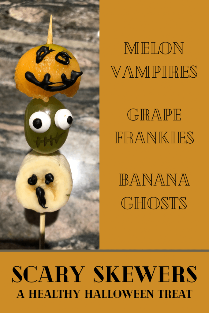 Scary Skewers, A Healthy Halloween Treat